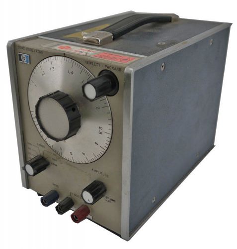 Vintage hp/agilent 204c variable wide-range 5hz-1.2mhz sine-wave oscillator for sale