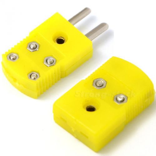 1 pair male and female k type thermocouple wire cable connector plug stgg for sale