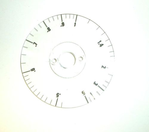 Tektronix TEK knob dial, 2-1/4&#034; diameter, marked .5-5