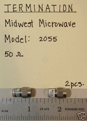 (2) Midwest TRM-2055-M0-SMA-02 Terminations SMA(M) DC-18 GHz