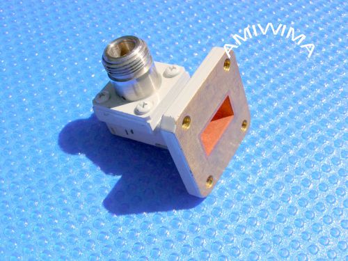 TRANSITION MICROWAVE ADAPTOR WAVEGUIDE WR-75 COAXIAL N KU-BAND 10 12 14 15 GHz