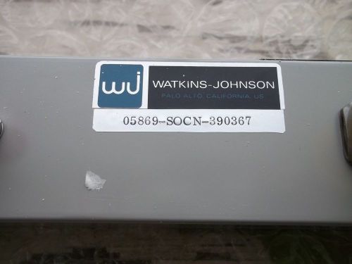Watkins Johnson WJ TWTA WJ 3065-4 with WJ 3950-1
