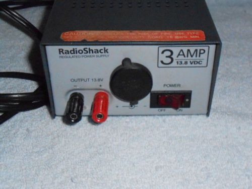 RadioShack 3AMP regulated power supply ( used )