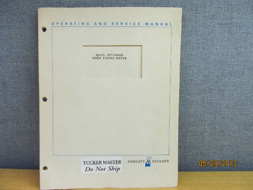 Agilent/HP H17-344AR &amp; 344A/AR Noise Figure Meter Handbook &amp; Service Manual/sc