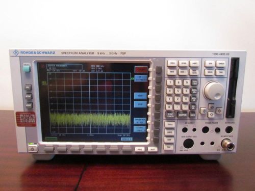 Rohde &amp; Schwarz FSP3 9 KHz to 3 GHz Spectrum Analyzer with Option B4