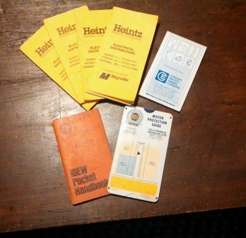 1975 IBEW Pocket Hand Book 1963 Buss Fuse Chart 1999 2002 Code Pocket Guide !