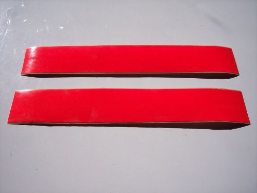 Reflective Tape Orange Red Military Grade ~ 2 count ~ 9&#034; X 1.5&#034;