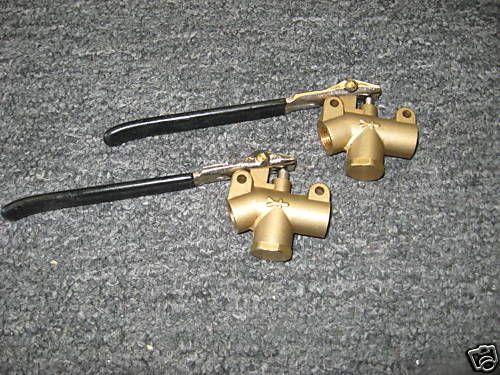 Carpet Cleaning Brass Wand Angle Valves, Set of 2
