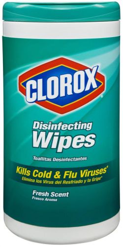 Clorox 01593ea disinfecting wipes, 35 wipes/tub, fresh scent for sale