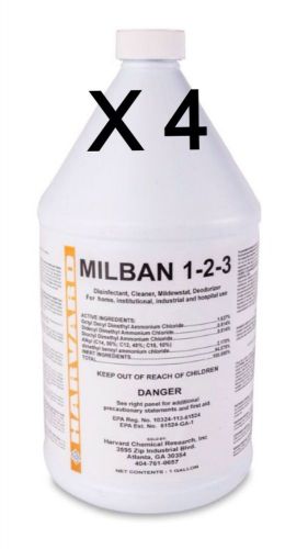 Milban disinfectant solution mold, iaq, air duct, flood, case of 4 gallons for sale