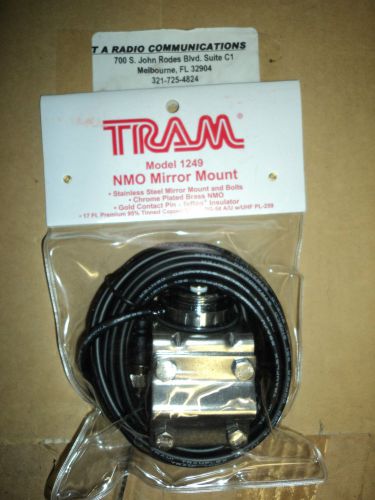 New motorola mirror mount nmo steel bracket 4 antenna - 17&#039; cable mini u save $$ for sale
