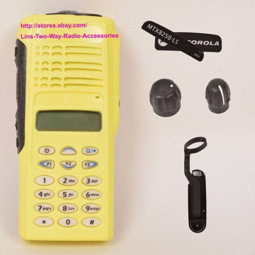 Yellow housing case for Motorola MTX8250.LS ( LCD+Ribbon Cable+Speaker+mic)