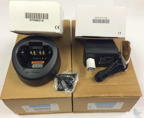 Lot of 3 new genuine motorola ntn1667a ntn8831a xts 2000 3000 5000 radio charger for sale