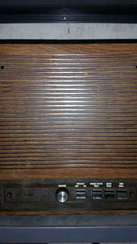 old stockNutone IS-408D 8&#034; Inside Intercom Speaker System Brown Walnut Color