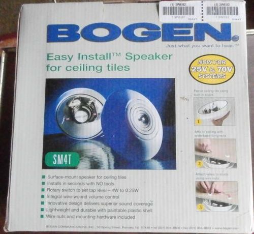BOGEN SM4T 25 OR 70 VOLT CEILING TILE SPEAKER NEW IN BOX