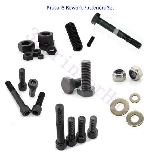 Diy 3d printer reprap prusa i3 rework hardwar fasteners- nuts &amp; bolts screw kit for sale