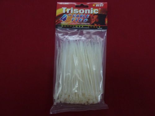 New Trisonic 4&#034; Cable Ties 200 Count