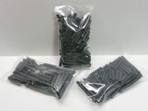 1.5&#034; cut pcs 100pcs/bag 1/4&#034; black heat shrink tubing for sale