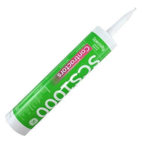 10.1 oz. Cartridge Clear Contractor&#039;s Silicone Sealant
