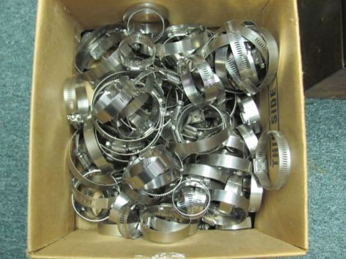 LOT OF STAINLESS STEEL CLAMPS