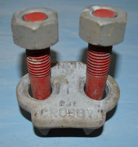 Genuine crosby 1&#034; cable wire rope clamp clamping for sale