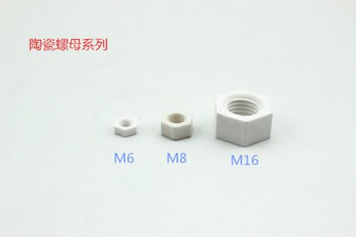 2 pieces 95 alumina ceramics radioceramic M6 hex nuts