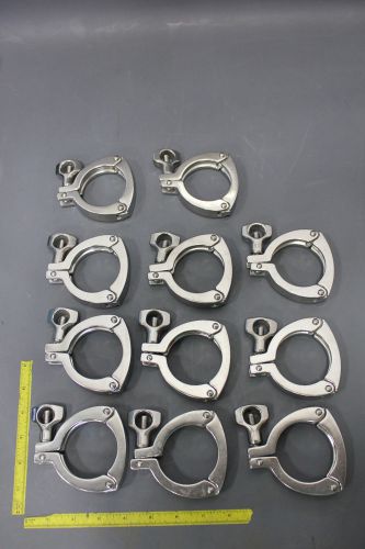 (11) 2&#034; SANITARY CLAMPS A3 316L STAINLESS STEEL TRI CLAMP (S10-4-116M)