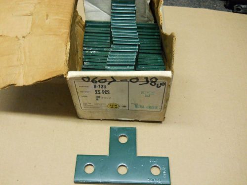 B-LINE SYSTEMS B133 UNISTRUT TEE FLAT BRACKETS P/N 69707A (SET OF 25) NEW IN BOX
