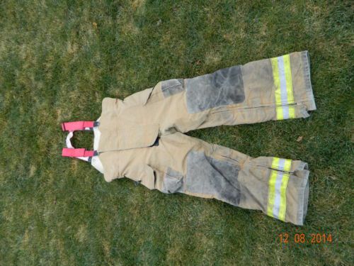 Globe firefighter bunker pants 36 x 30, with suspenders.