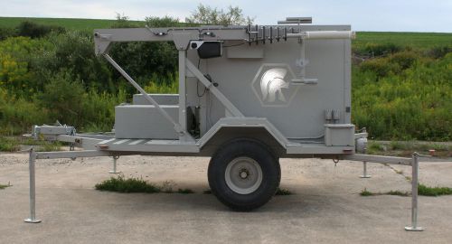 2010 communications trailer with diesel gen set and 40&#039; mast with shelter for sale