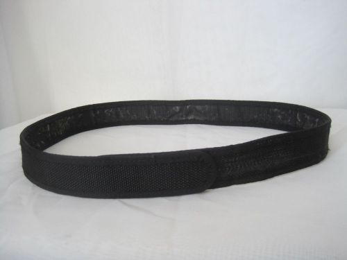 Black Velcro Duty Belt 1 1/2&#034; Wide 39&#034; Police or Security Officer Medium