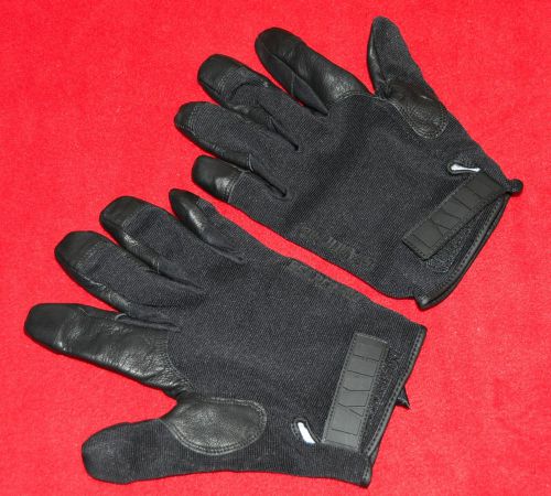 HWI PCG100 Search Pro Puncture/ Cut Resistant Black Duty Gloves Size - Large