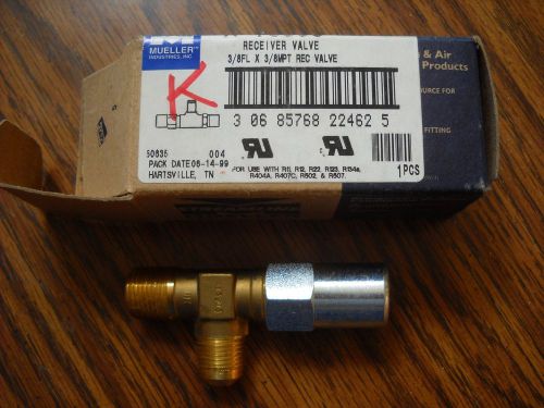 MUELLER RECEIVER VALVE 3/8&#034;