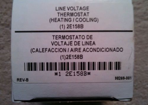 Nib columbus electric line voltage thermostat 2e158b nib for sale
