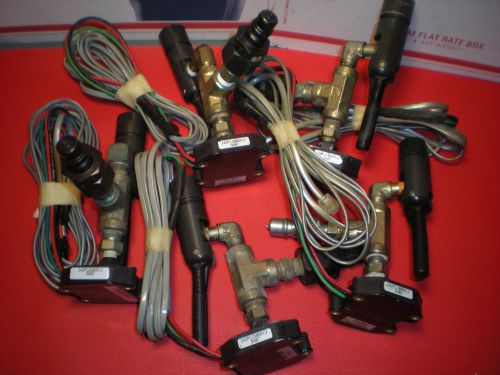 Lot Of 10 Assorted  Ramseal Leaktest Fittings And Omega Response Transducers