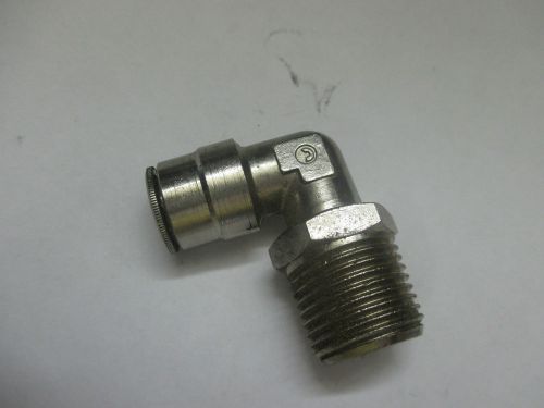 (5) Camozzi chrome plated brass push to connect 1/2&#034; x 1/2&#034; swivel elbow