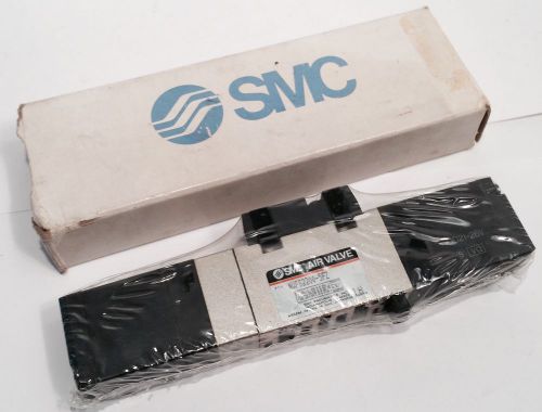 Smc solenoid operated air control valve manifold nvfs2200-5fz 24vdc nos! for sale