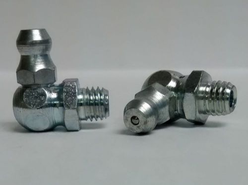 British grease zerk 1/4-26 bsf 90 degree 9mm hex fitting 2 pcs for sale