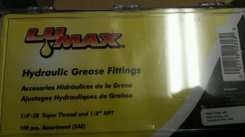 LuMax Hydraulic Grease Fittings 100 pc. BNIP Best Deal USA Shipper Free Shipping