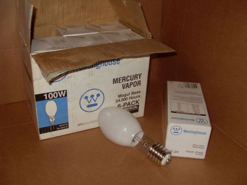 Westinghouse 37403 Mercury Vapor 100W bulbs, 6-Pack, Mogul base, 24k hrs
