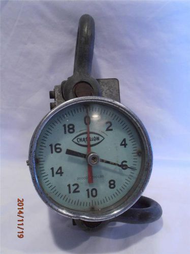 Vintage Chatillon Dynamometer TD-5  20,000 x 200 Industrial