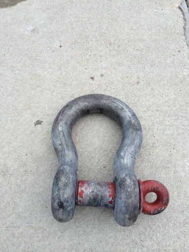 INDUSTRIAL 1 1/2&#034; USED CROSBY LIFTING CLEVIS SHACKLE 17 TON RATING