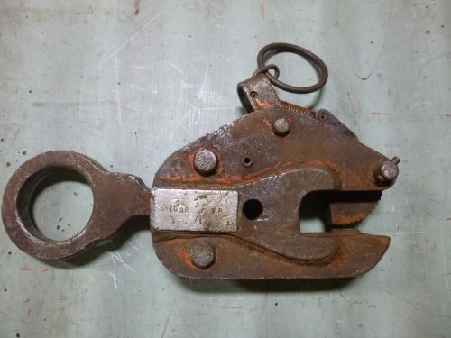 Renfroe FR Plate Lifting Clamp 1 Ton 1/2&#034; to 1&#034;  Industrial Rigging