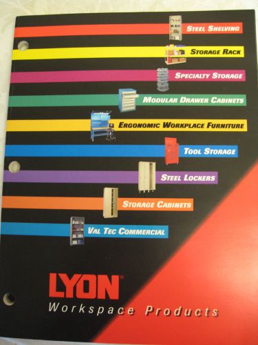 1997 lyon workspace products catalog ~ tool storage, steel shelving, cabinets for sale