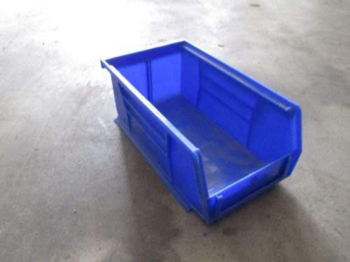 (20) 7-3/8&#034;x4-1/8&#034;x3&#034; Plastic Storage Stacking Stack Bin Plastibin Akrobin BLUE