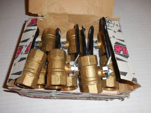 Lot of 10 rub s70e41 3/4&#034; npt 600 cwp brass ball valve new in box for sale