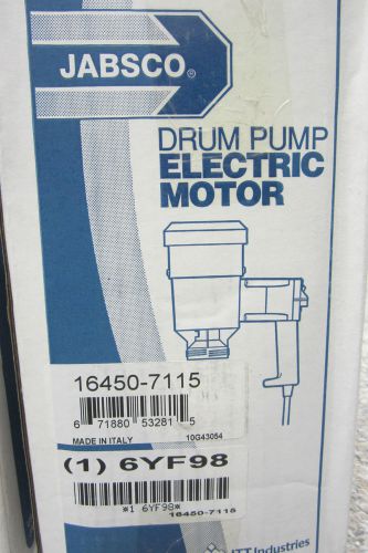New jabsco 6yf98 dry pump electric motor 16450-7115 for sale