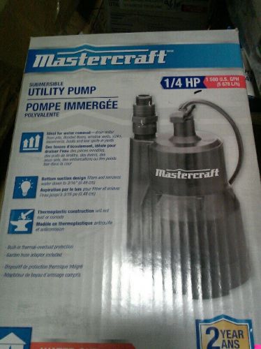 Mastercraft Submersible Utility Pump NEW