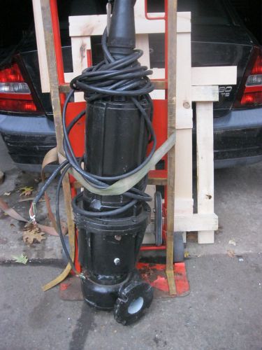 5 hp vaughan sewage grinder/chopper pump submersible -rebuilt for sale