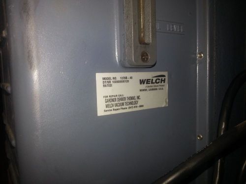 Welch duo seal vacuum pump # 1376 for sale